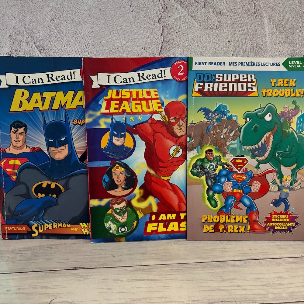 Kids DC Comics, I Can Read Books, Level 2 Bundle (SKU: 174MI)